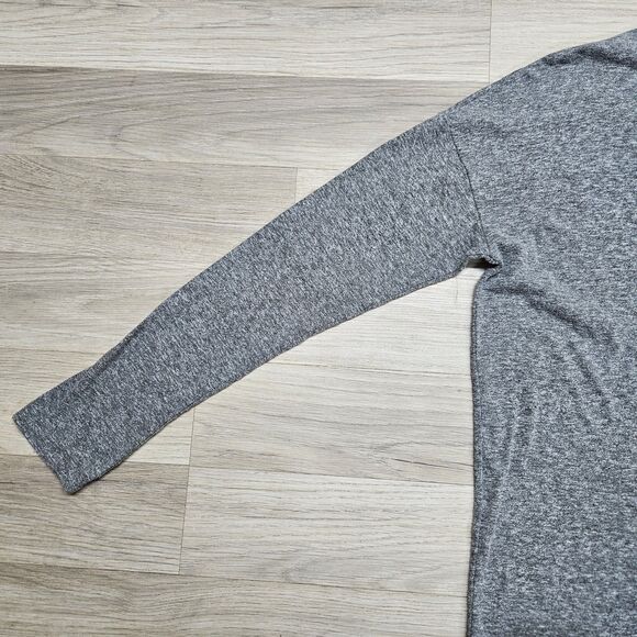 Madewell Womens Gray Solud Tshirt Small Longsleeve Oversized - Picture 3 of 8